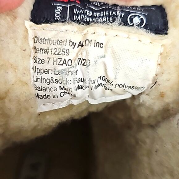 Serra Womens Genuine Leather Fleece Lined Lace Up Winter Brown Duck Boots Size 7 - Picture 10 of 11